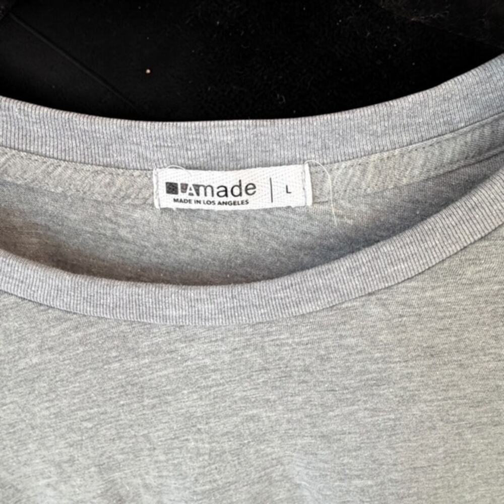 LAmade womens basic Grey T-shirt